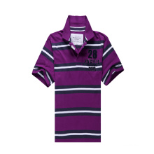 Cheap Custom Short Sleeve Striped Polo Shirt